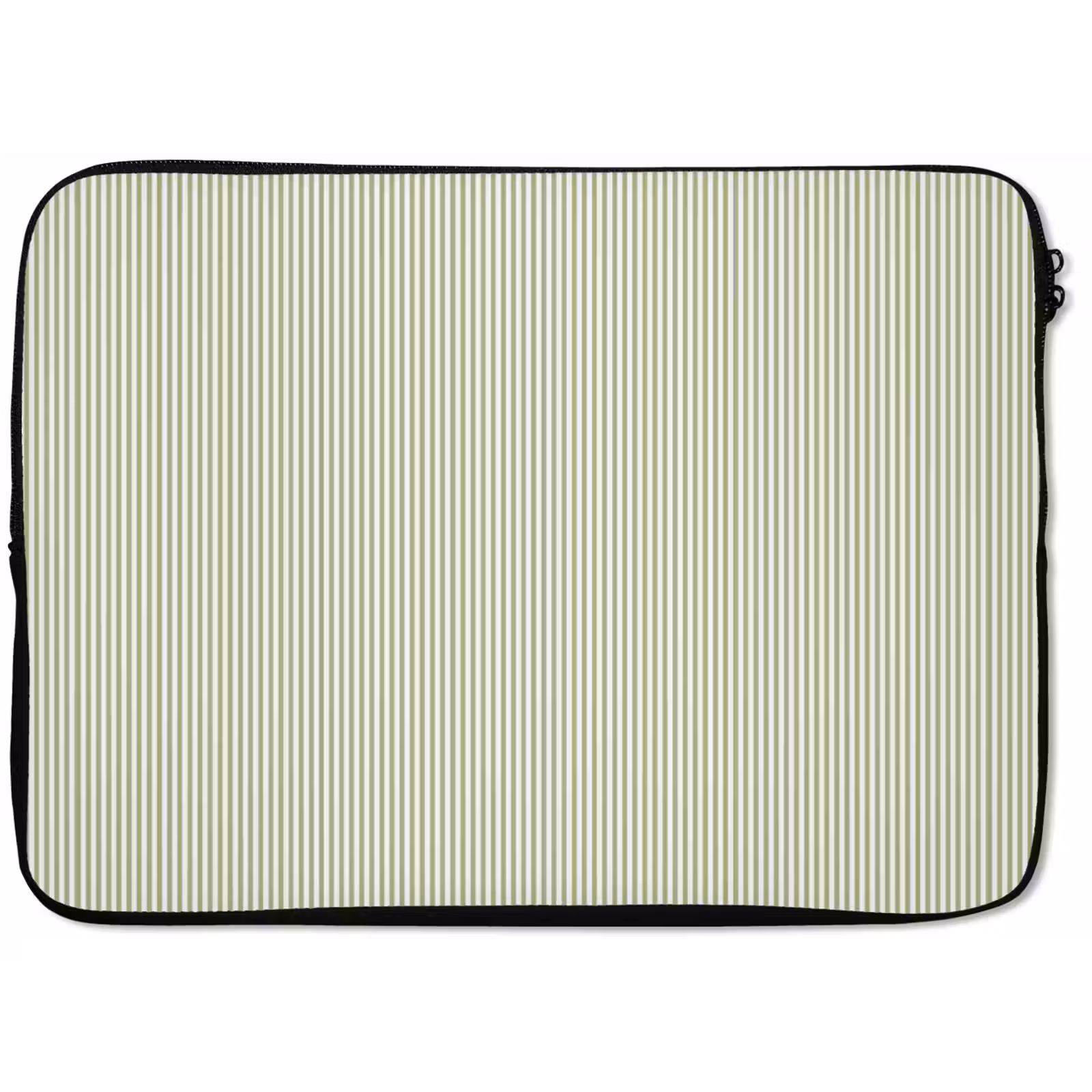Laptophoes Saliegroen - Strepen - Minimalistisch - Patroon — 1