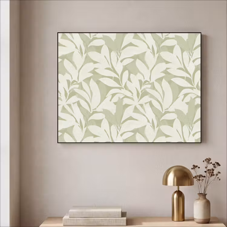 Art frame - Saliegroen - Botanisch - Minimalistisch - Patroon — 5