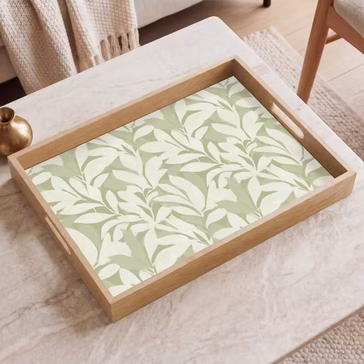 Dienblad - Saliegroen - Botanisch - Minimalistisch - Patroon — 2