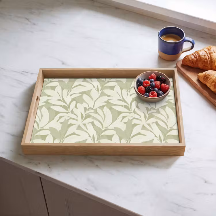 Dienblad - Saliegroen - Botanisch - Minimalistisch - Patroon — 4
