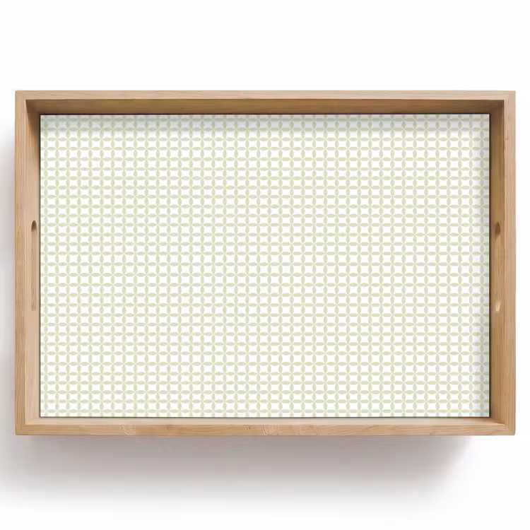 Dienblad - Saliegroen - Geometrisch - Cirkels - Patroon — 1