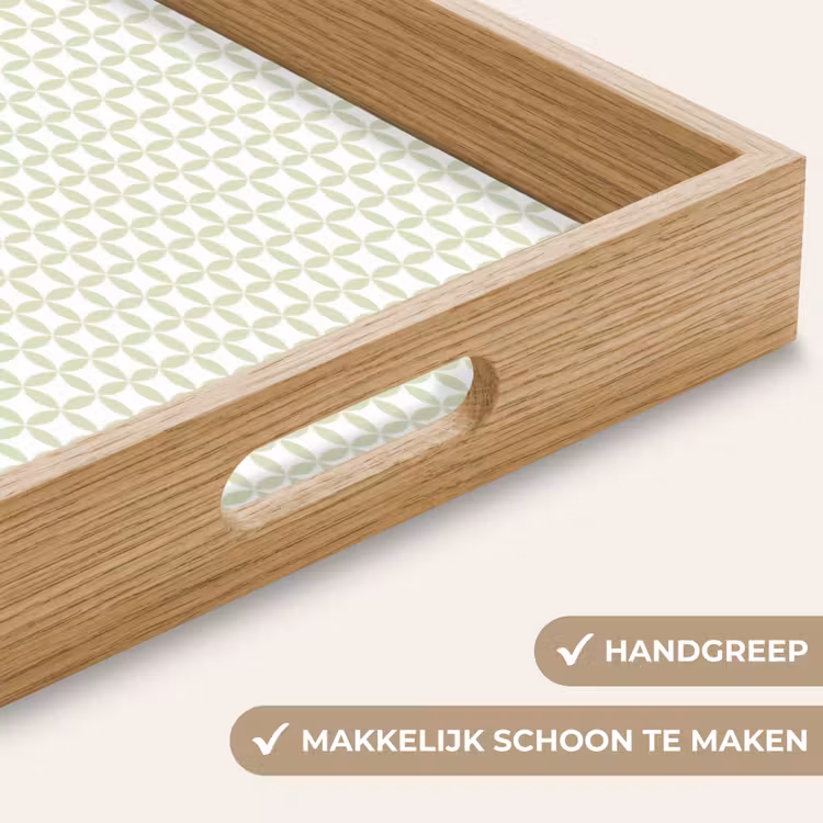 Dienblad - Saliegroen - Geometrisch - Cirkels - Patroon — 5