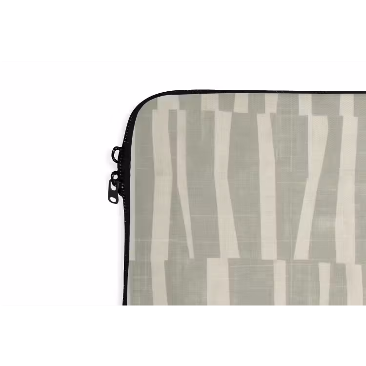 Laptophoes Saliegroen - Strepen - Geometrisch - Textuur - Patroon — 5