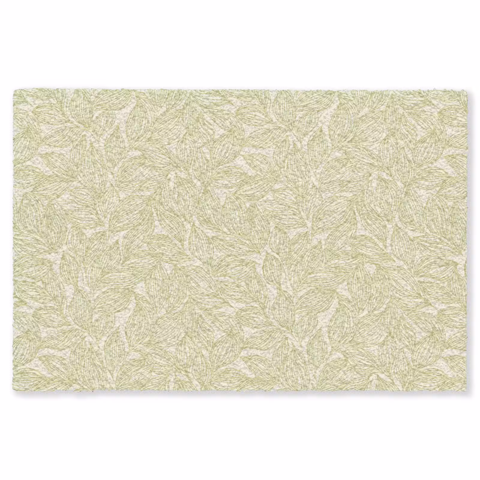 Vloerkleed - Saliegroen - Botanisch - Bladeren - Handgetekend - Patroon — 1