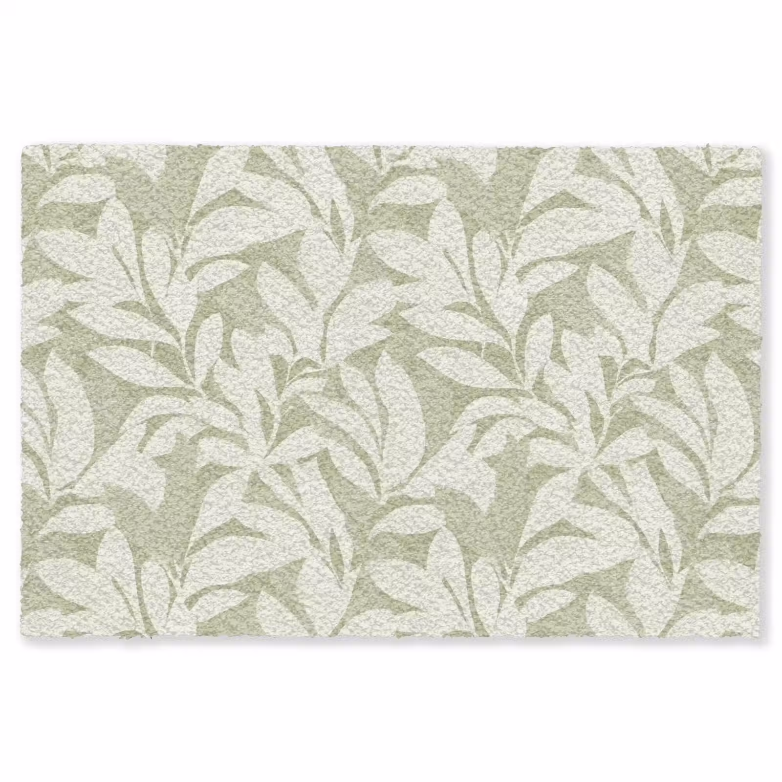 Vloerkleed - Saliegroen - Botanisch - Minimalistisch - Patroon — 1