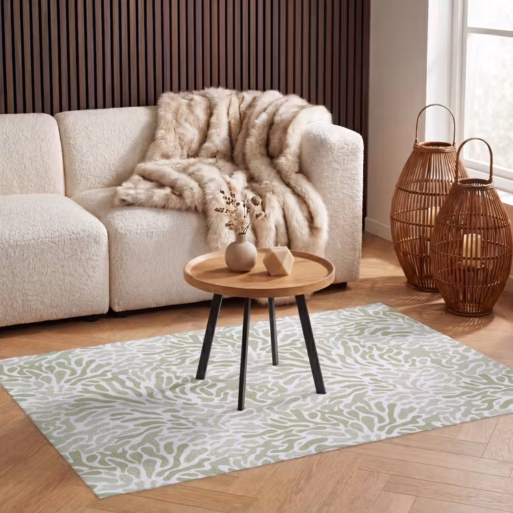 Vloerkleed - Saliegroen - Abstract - Organisch - Koraal - Patroon — 3