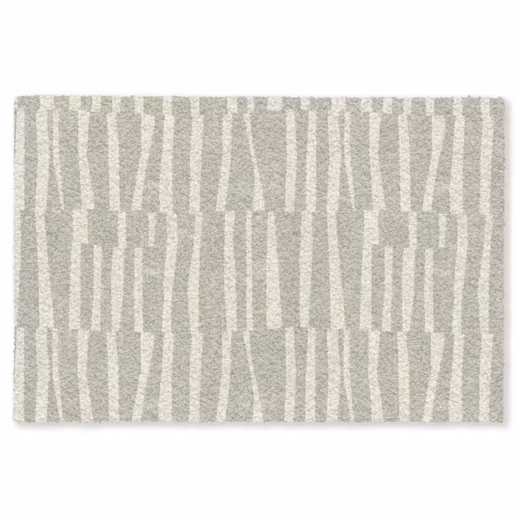 Vloerkleed - Saliegroen - Strepen - Geometrisch - Textuur - Patroon — 1