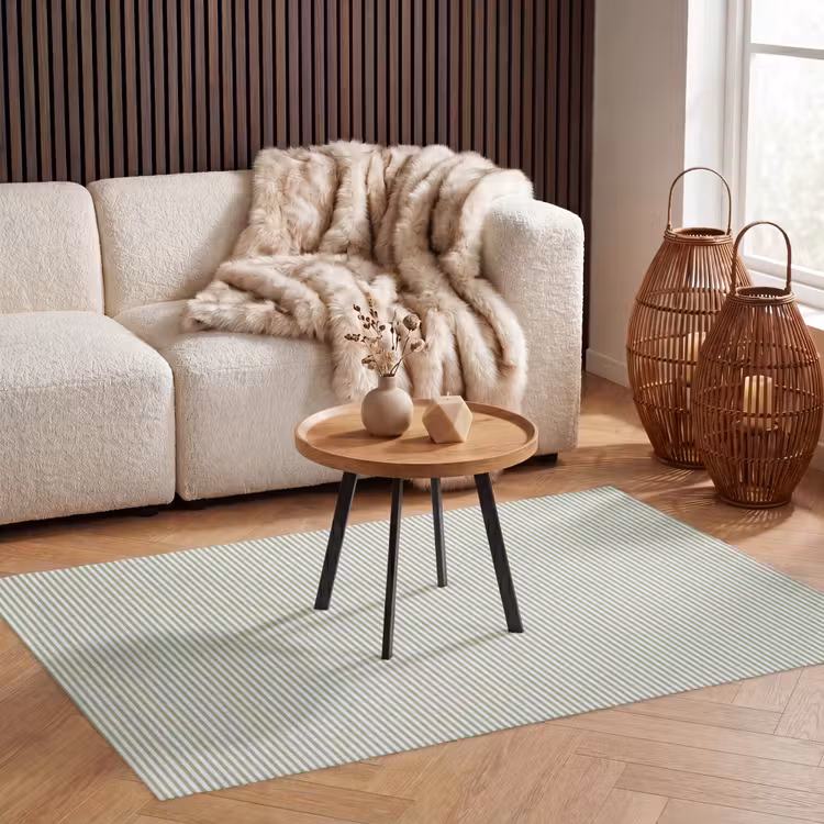 Vloerkleed - Saliegroen - Strepen - Minimalistisch - Patroon — 3