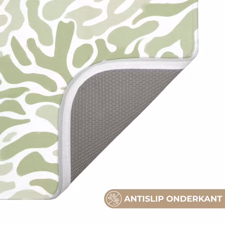 WC Mat - Saliegroen - Abstract - Organisch - Koraal - Patroon — 4