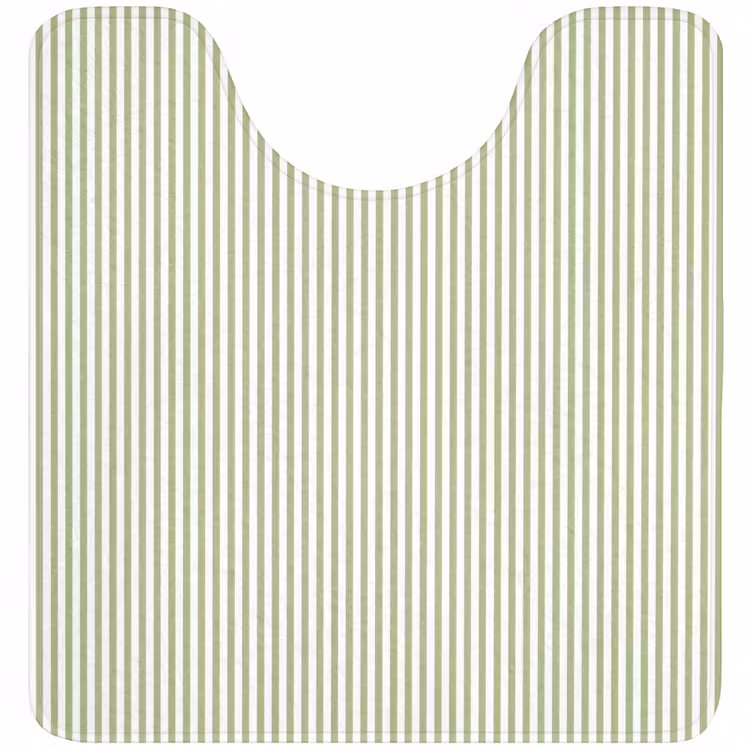WC Mat - Saliegroen - Strepen - Minimalistisch - Patroon — 1