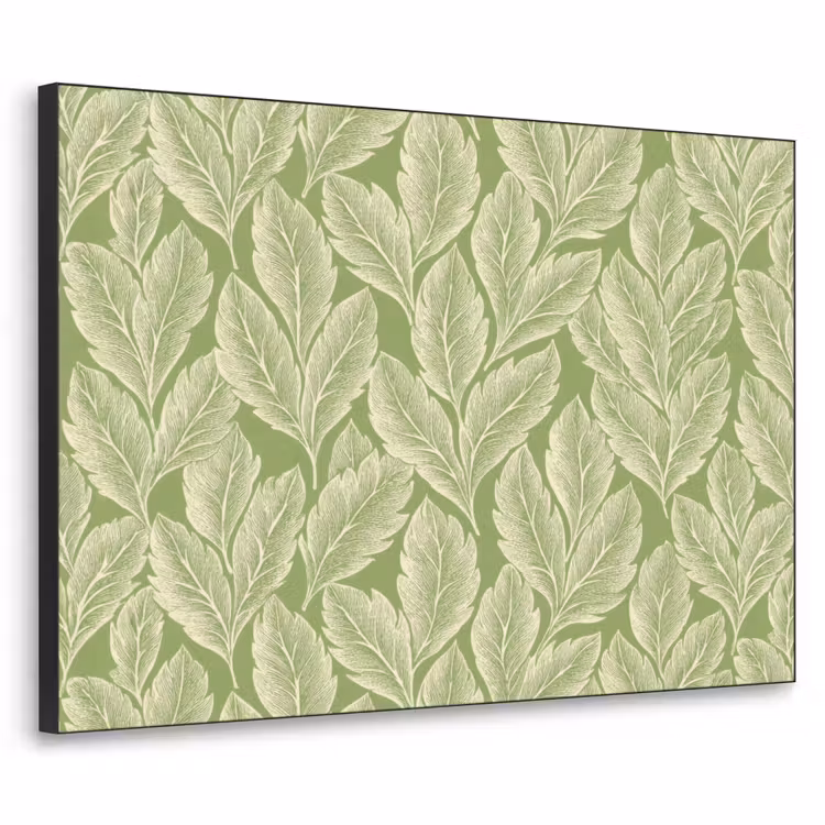 Art frame - Groen - Botanisch - Bladeren - Vintage - Patroon — 1