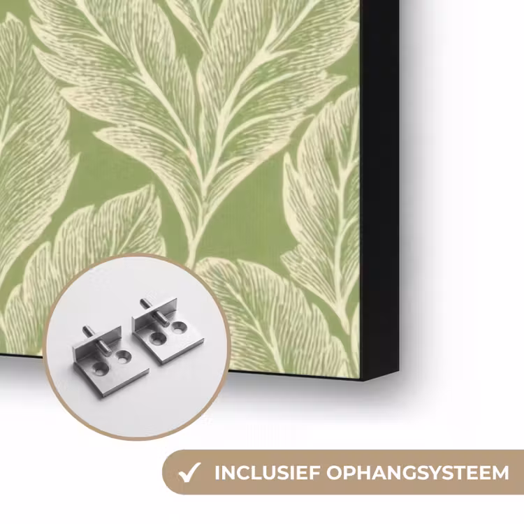 Art frame - Groen - Botanisch - Bladeren - Vintage - Patroon — 6