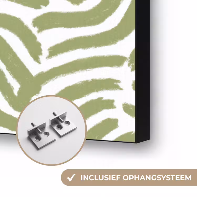 Art frame - Saliegroen - Abstract - Bogen - Handgetekend - Patroon — 6