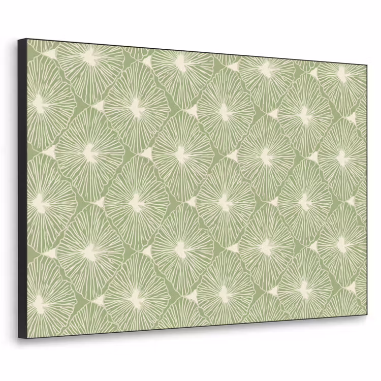 Art frame - Saliegroen - Botanisch - Ruiten - Organisch - Patroon — 1