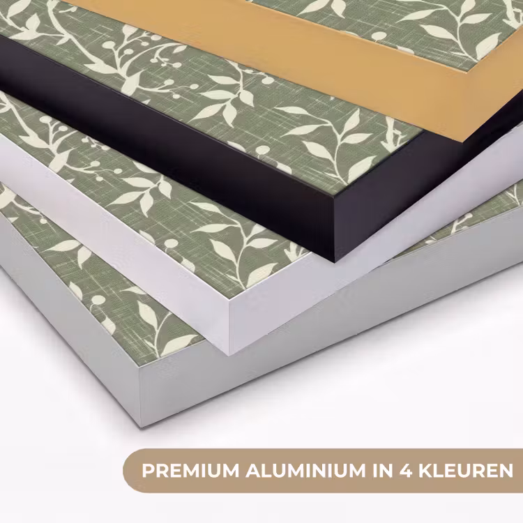 Art frame - Saliegroen - Botanisch - Takken - Besjes - Linnen - Patroon — 2