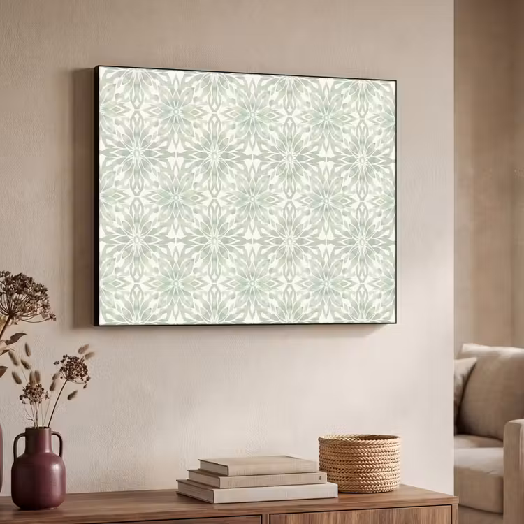 Art frame - Saliegroen - Symmetrisch - Mandala - Ornament - Patroon — 7
