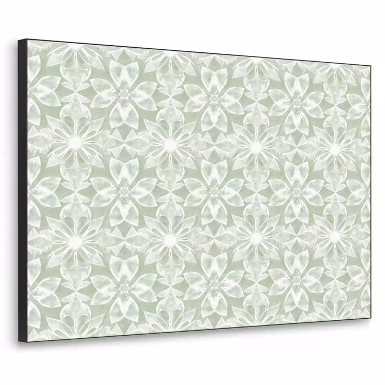 Art frame - Saliegroen - Symmetrisch - Mandala - Ornament - Patroon — 1