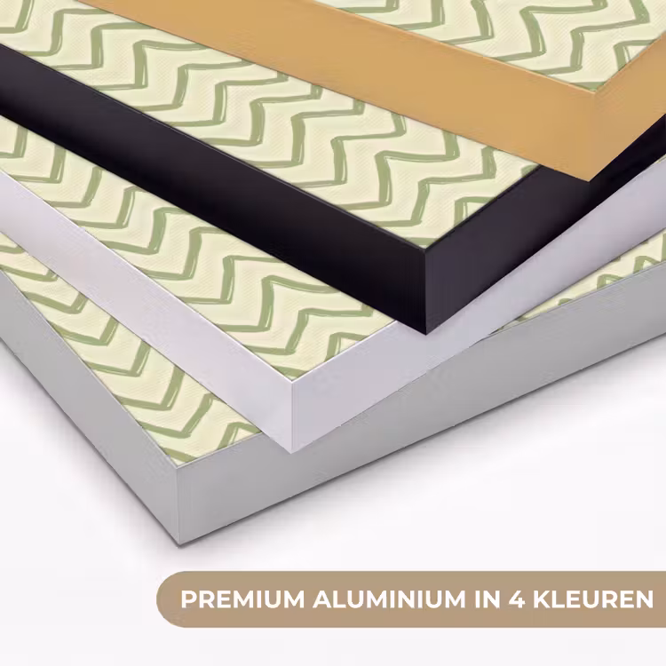 Art frame - Saliegroen - Zigzag - Handgetekend - Patroon — 2