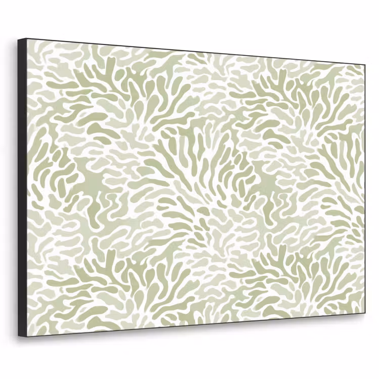 Art frame - Saliegroen - Abstract - Organisch - Koraal - Patroon — 1