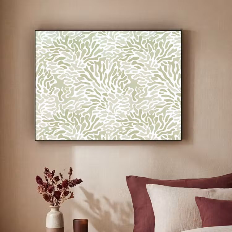 Art frame - Saliegroen - Abstract - Organisch - Koraal - Patroon — 3