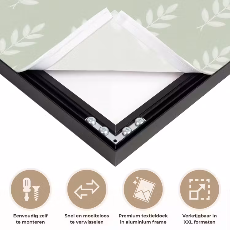 Art frame - Saliegroen - Botanisch - Takjes - Minimalistisch - Patroon — 4