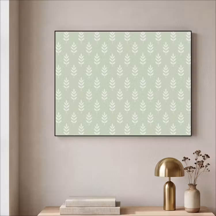 Art frame - Saliegroen - Botanisch - Takjes - Minimalistisch - Patroon — 5