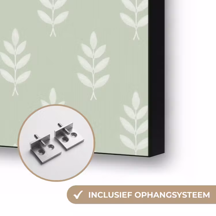 Art frame - Saliegroen - Botanisch - Takjes - Minimalistisch - Patroon — 6