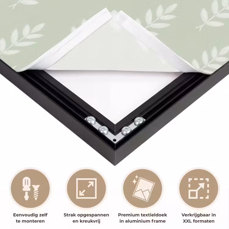 Art frame - Saliegroen - Botanisch - Takjes - Minimalistisch - Patroon — 8