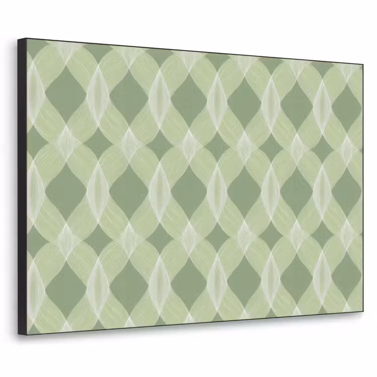 Art frame - Saliegroen - Geometrisch - Organisch - Traliewerk - Patroon — 1