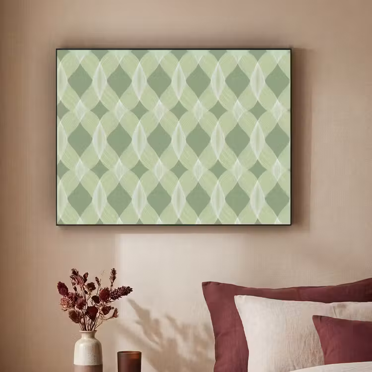 Art frame - Saliegroen - Geometrisch - Organisch - Traliewerk - Patroon — 3