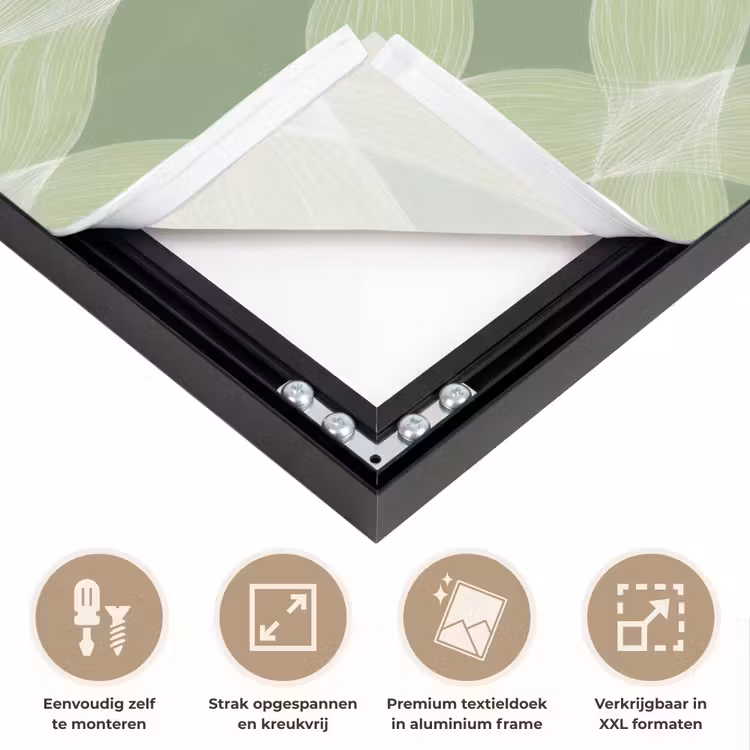 Art frame - Saliegroen - Geometrisch - Organisch - Traliewerk - Patroon — 8