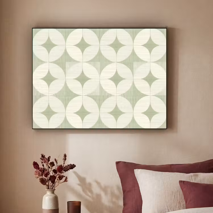 Art frame - Saliegroen - Geometrisch - Retro - Mid-Century - Patroon — 3