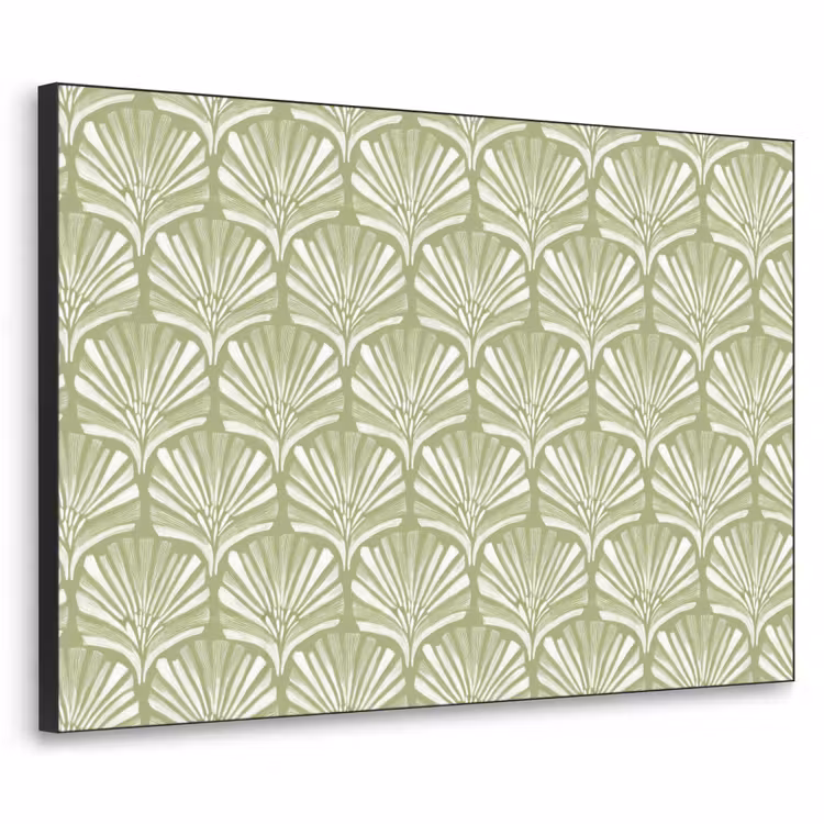 Art frame - Saliegroen - Ginkgo Biloba - Waaier - Patroon — 1