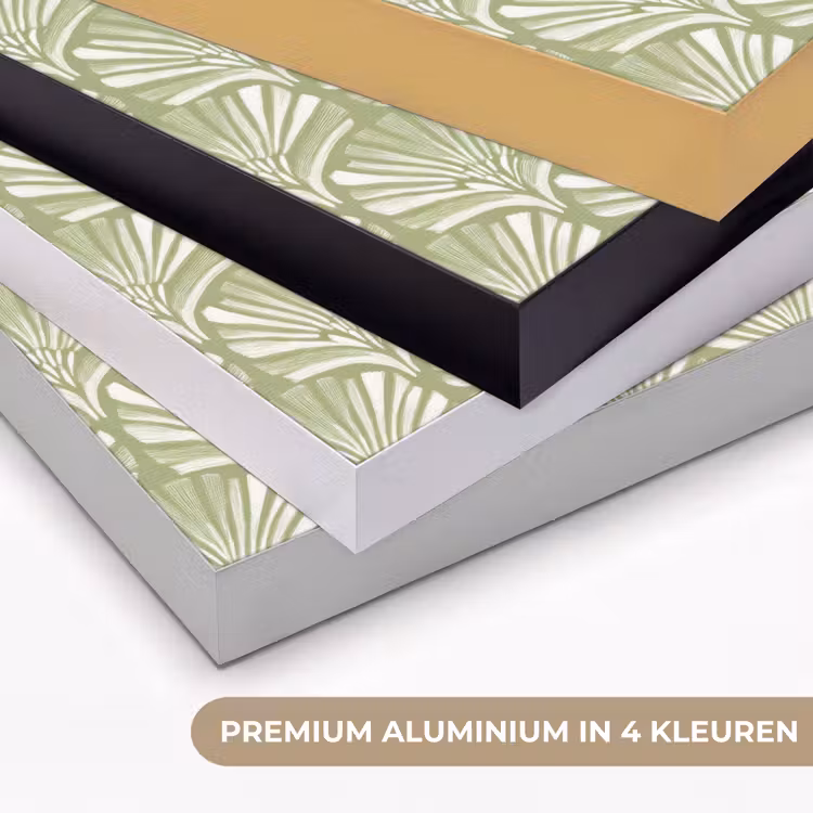 Art frame - Saliegroen - Ginkgo Biloba - Waaier - Patroon — 2