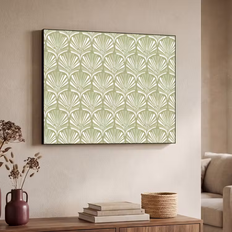 Art frame - Saliegroen - Ginkgo Biloba - Waaier - Patroon — 7