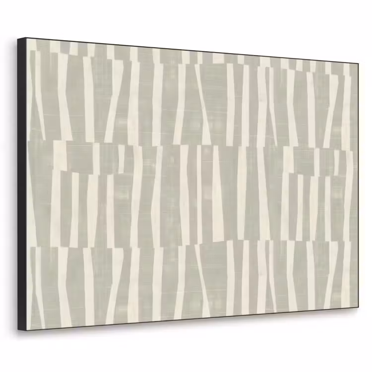 Art frame - Saliegroen - Strepen - Geometrisch - Textuur - Patroon — 1