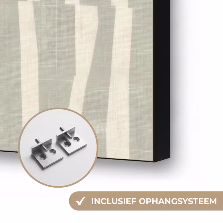 Art frame - Saliegroen - Strepen - Geometrisch - Textuur - Patroon — 6