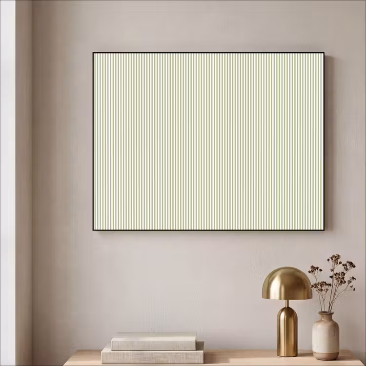 Art frame - Saliegroen - Strepen - Minimalistisch - Patroon — 5