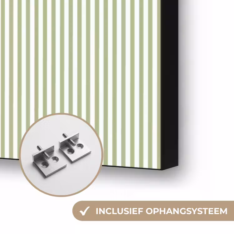 Art frame - Saliegroen - Strepen - Minimalistisch - Patroon — 6