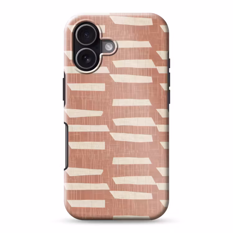 Telefoonhoesje Toughcase - Terracotta - Abstract - Textuur - Patroon — 1