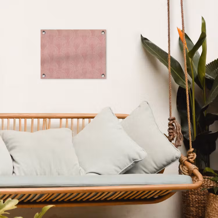 Tuinposter - Oudroze - Bogen - Deco - Lijnen — 5