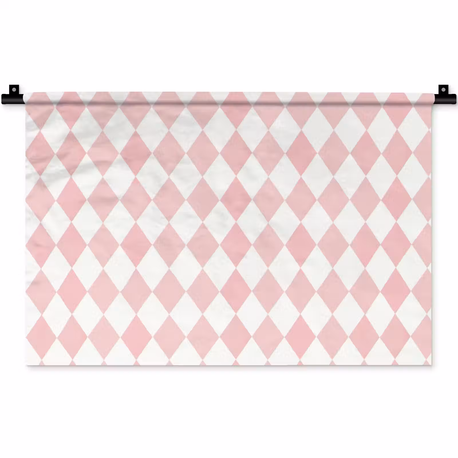Wandkleed - Lichtroze - Ruiten - Geometrisch - Patroon — 1