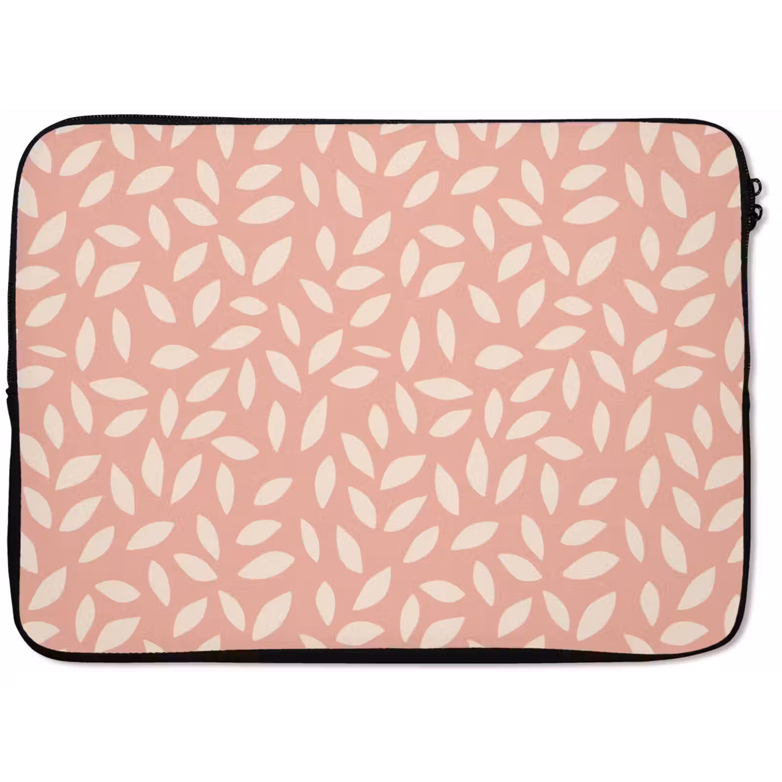 Laptophoes Roze - Bladeren - Speels - Patroon — 1