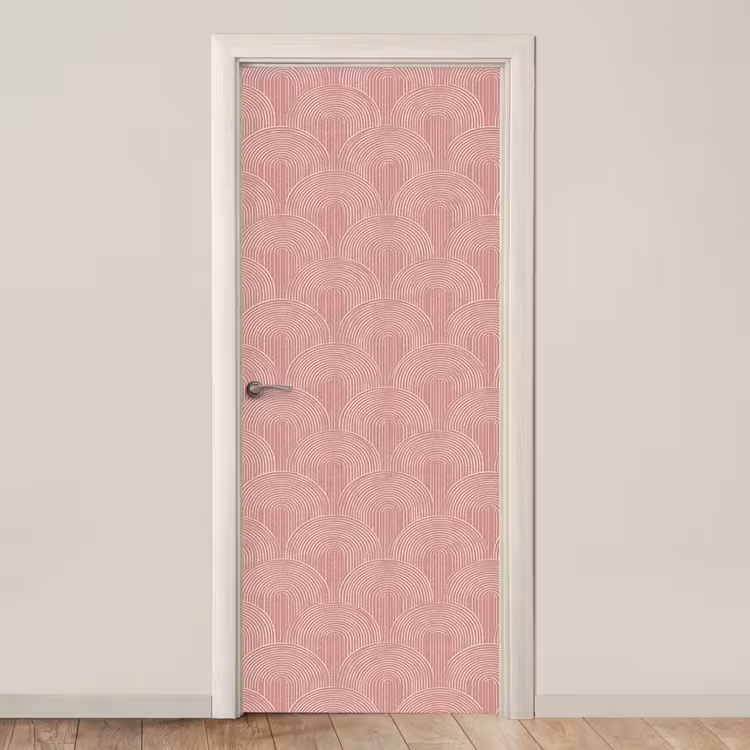 Deursticker - Oudroze - Bogen - Deco - Lijnen — 1