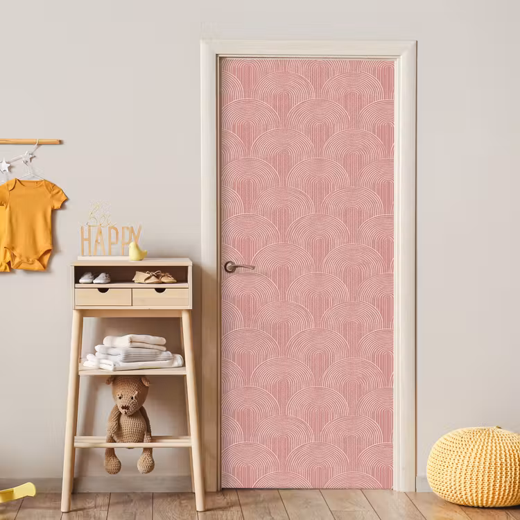 Deursticker - Oudroze - Bogen - Deco - Lijnen — 6