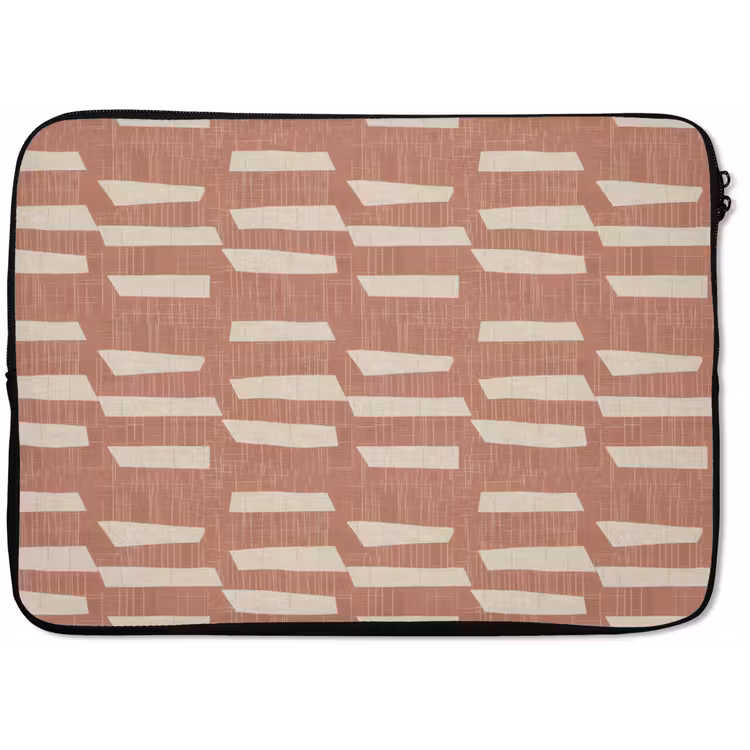 Laptophoes Terracotta - Abstract - Textuur - Patroon — 1
