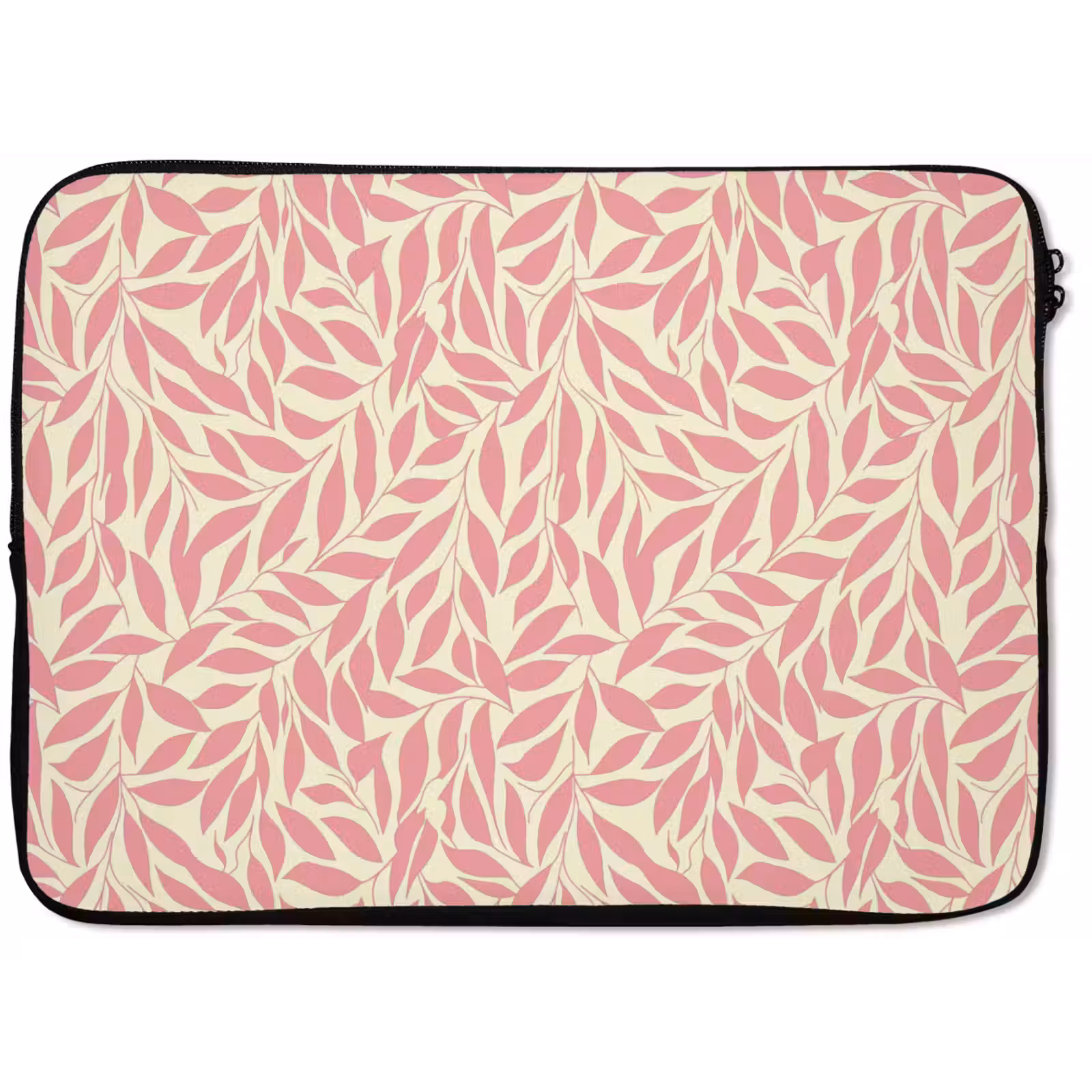 Laptophoes Roze - Bladeren - Dynamisch - Patroon — 1