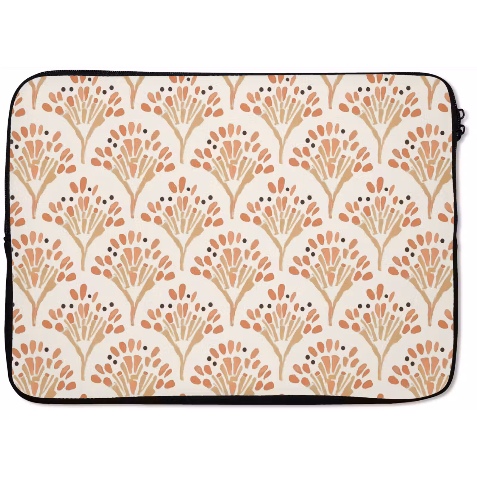 Laptophoes Terracotta - Waaiers - Schilderachtig - Patroon — 1