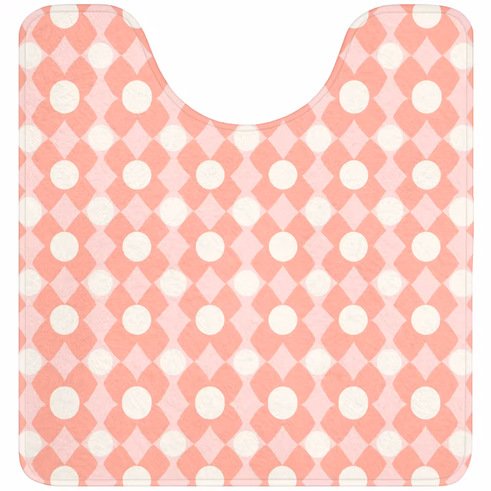 WC Mat - Koraal - Retro - Geometrisch - Patroon — 1