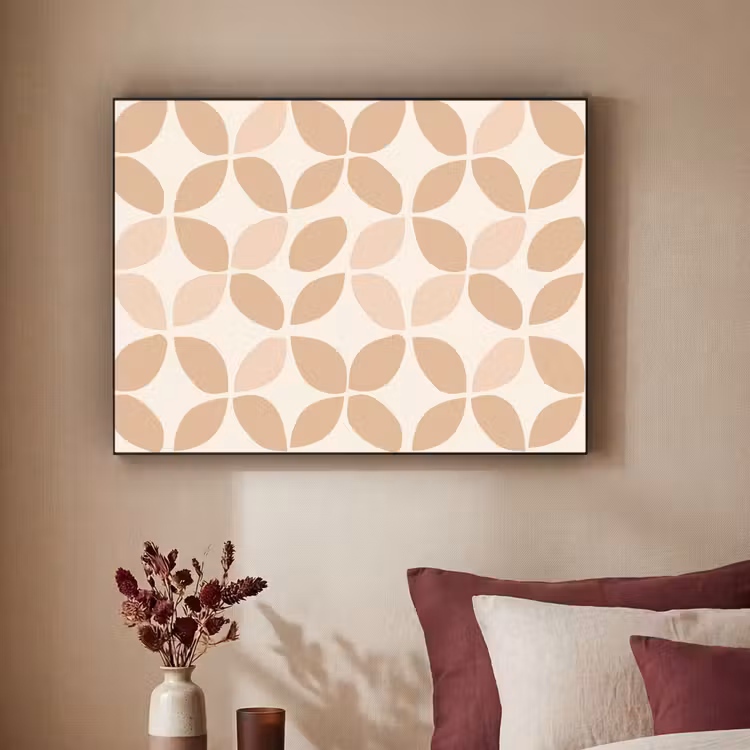 Art frame - Beige - Bladeren - Minimalistisch - Patroon — 3